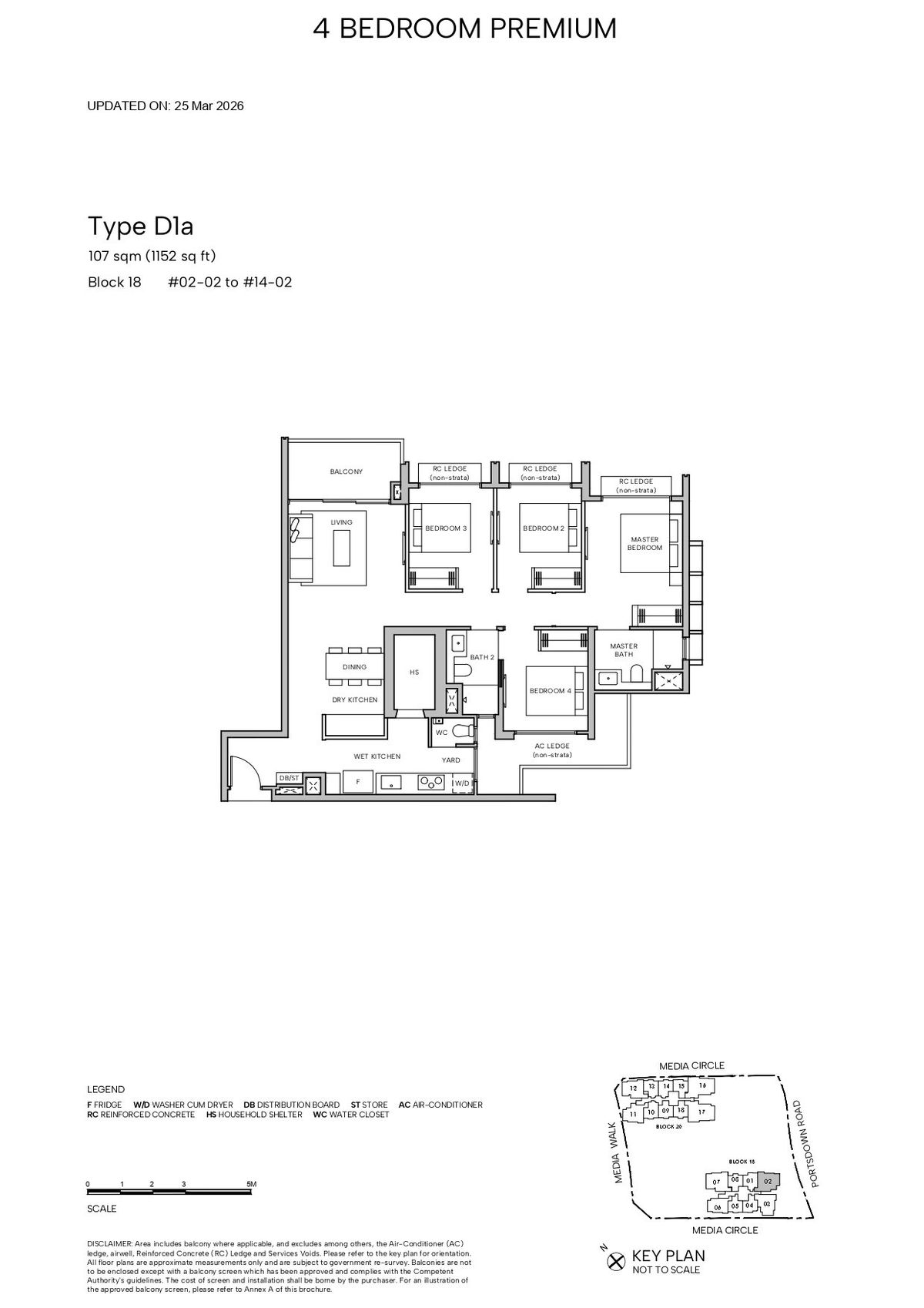 Hudson Place Residences D1a floor plan