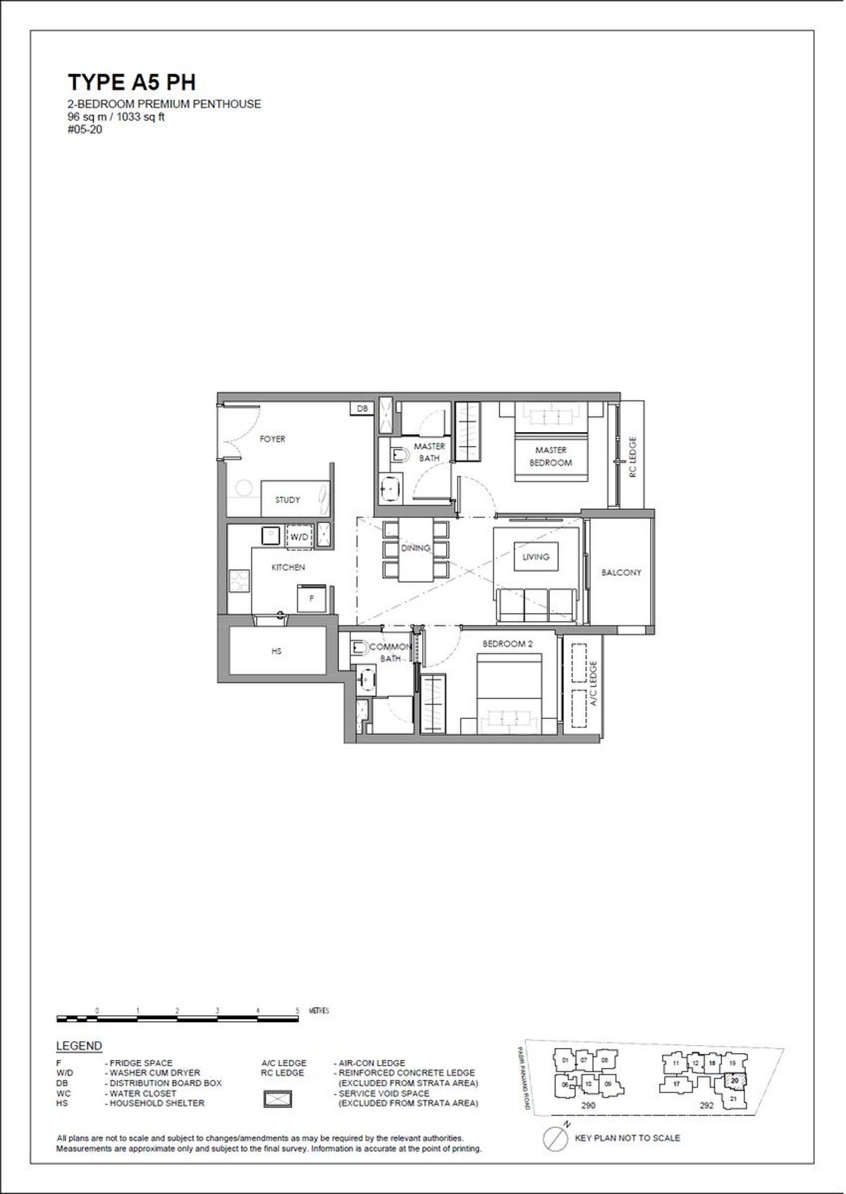 The Hillshore 锦绣山庄 A5 PH floor plan