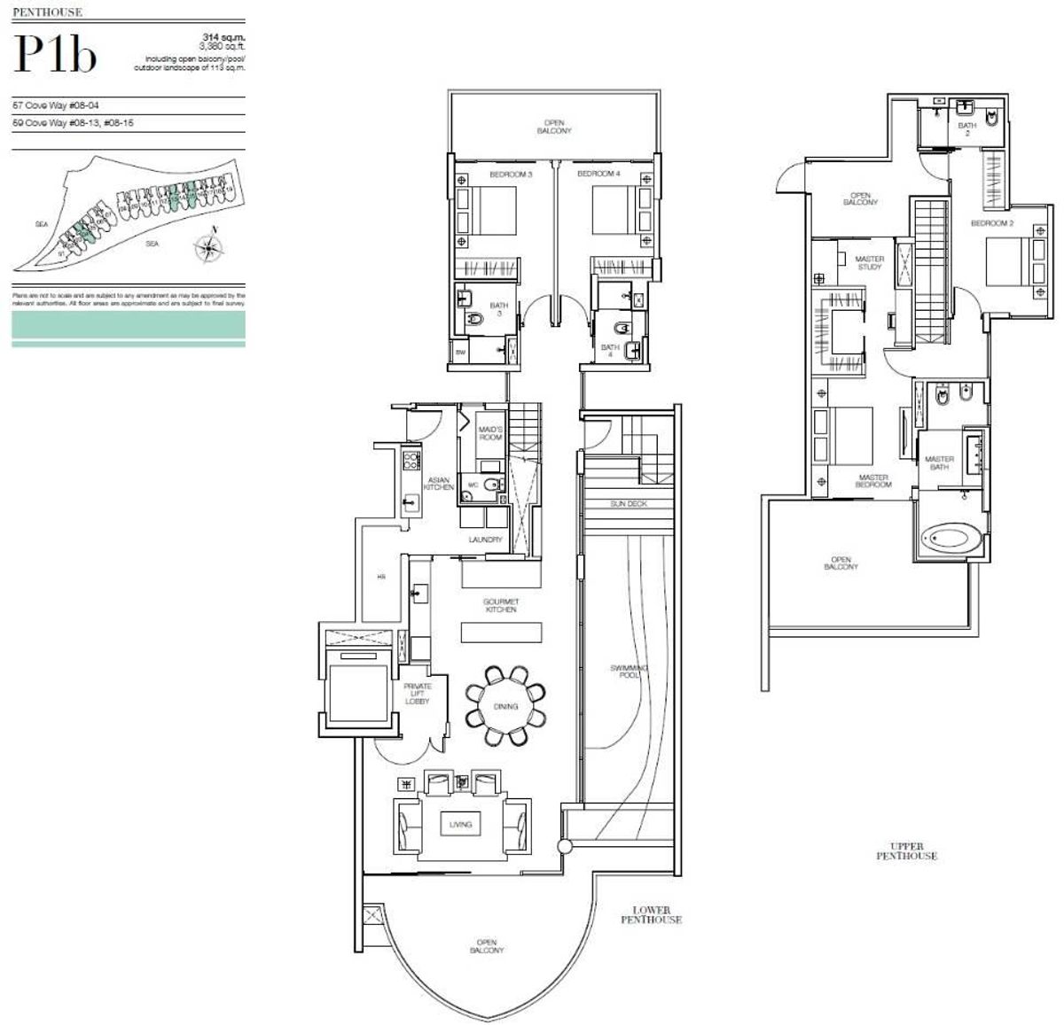 Seascape 涛源湾 P1b floor plan