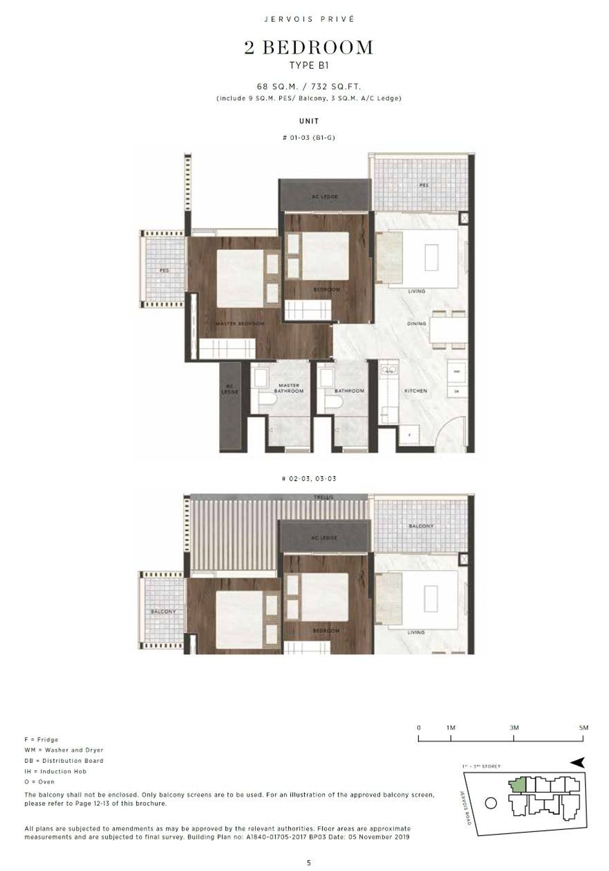 Jervois Privé B1 floor plan