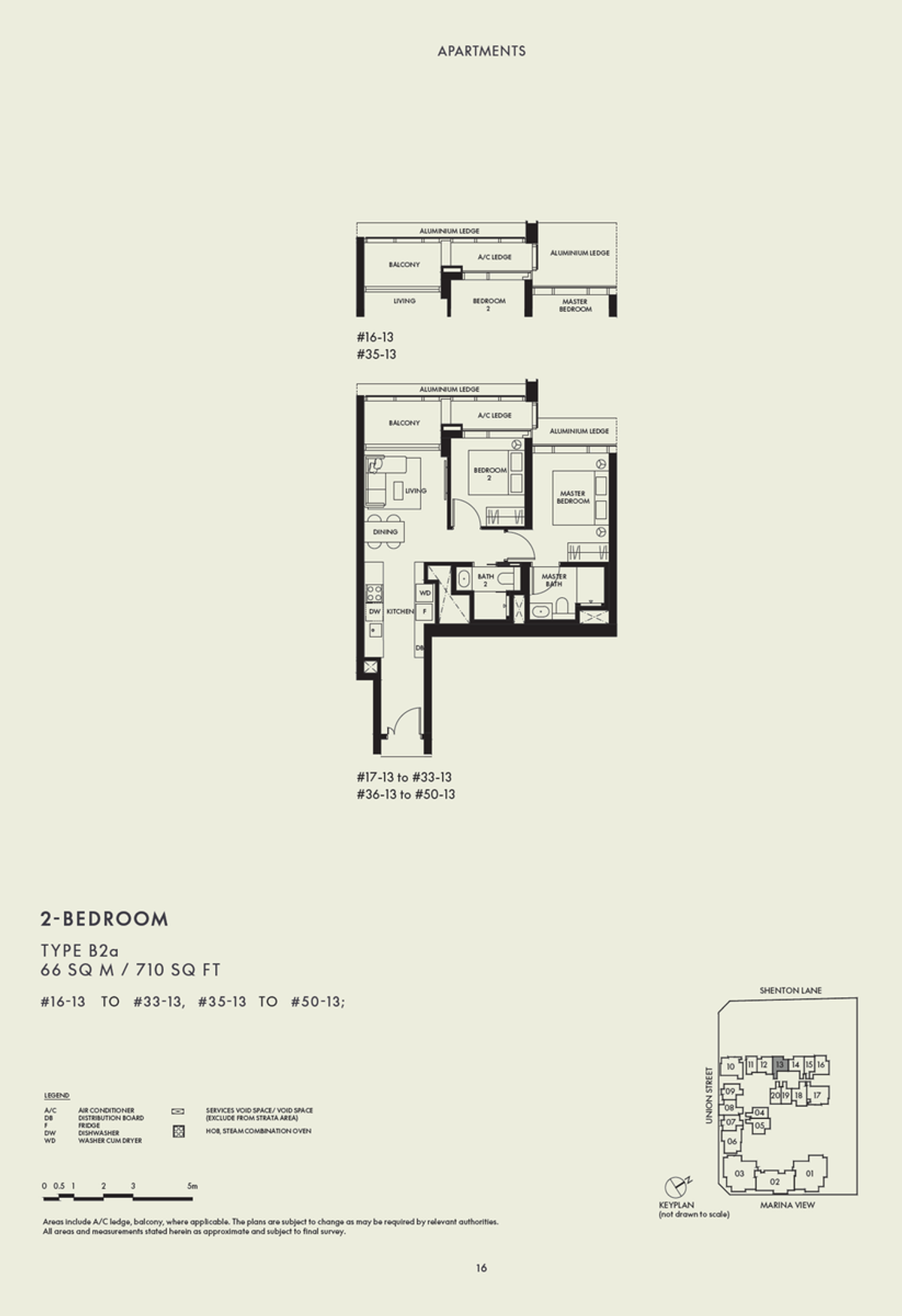 W Residences Marina View - Singapore 滨海景苑 B2a floor plan