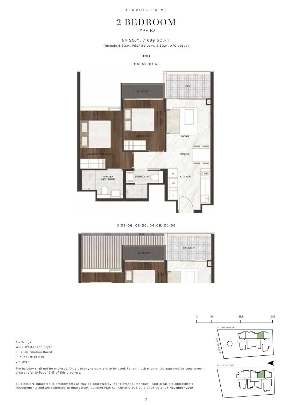 Jervois Privé B3 floor plan