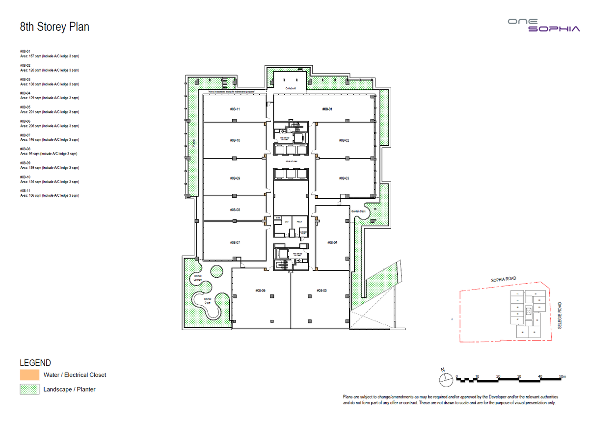 One Sophia 8th Storey Plan floor plan