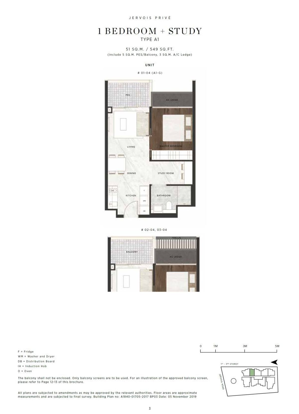 Jervois Privé A1-G floor plan