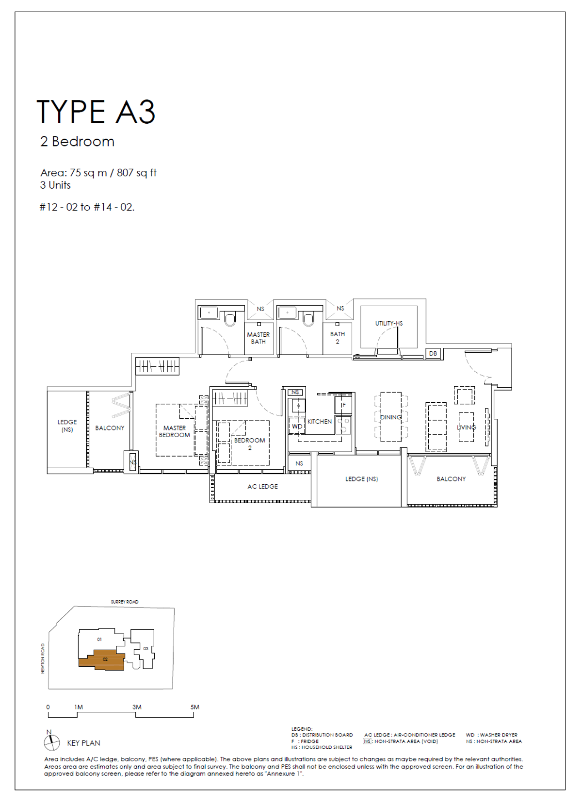 Sanctuary@Newton A3 floor plan