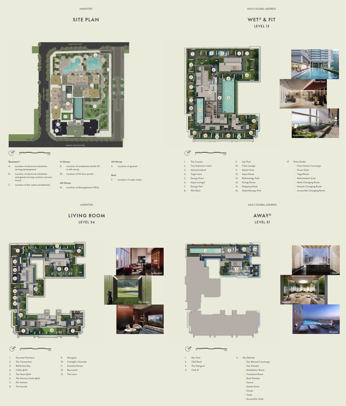W Residences Marina View - Singapore 滨海景苑 site plan