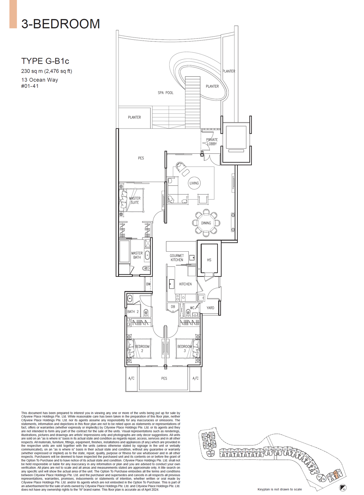 The Residences At W Singapore Sentosa Cove G-B1c floor plan