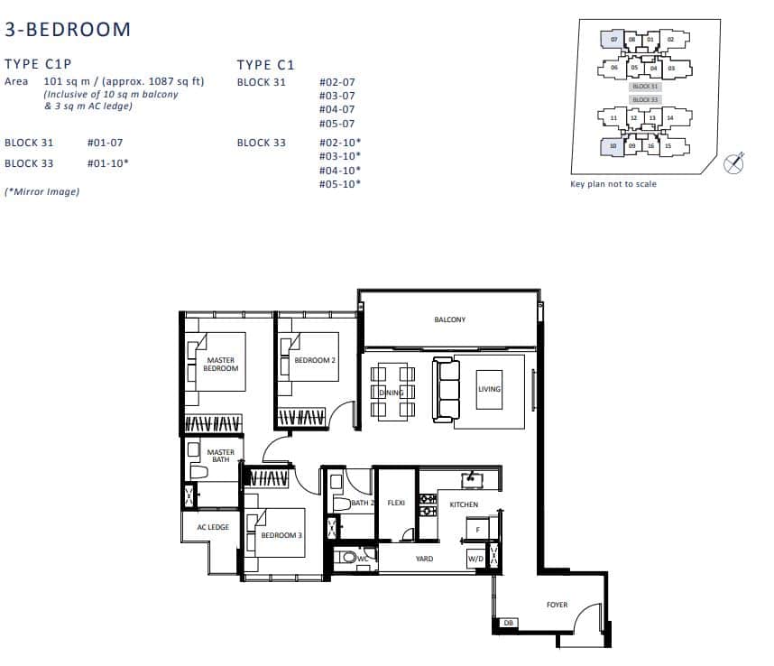 3-BEDROOM TYPE C1P