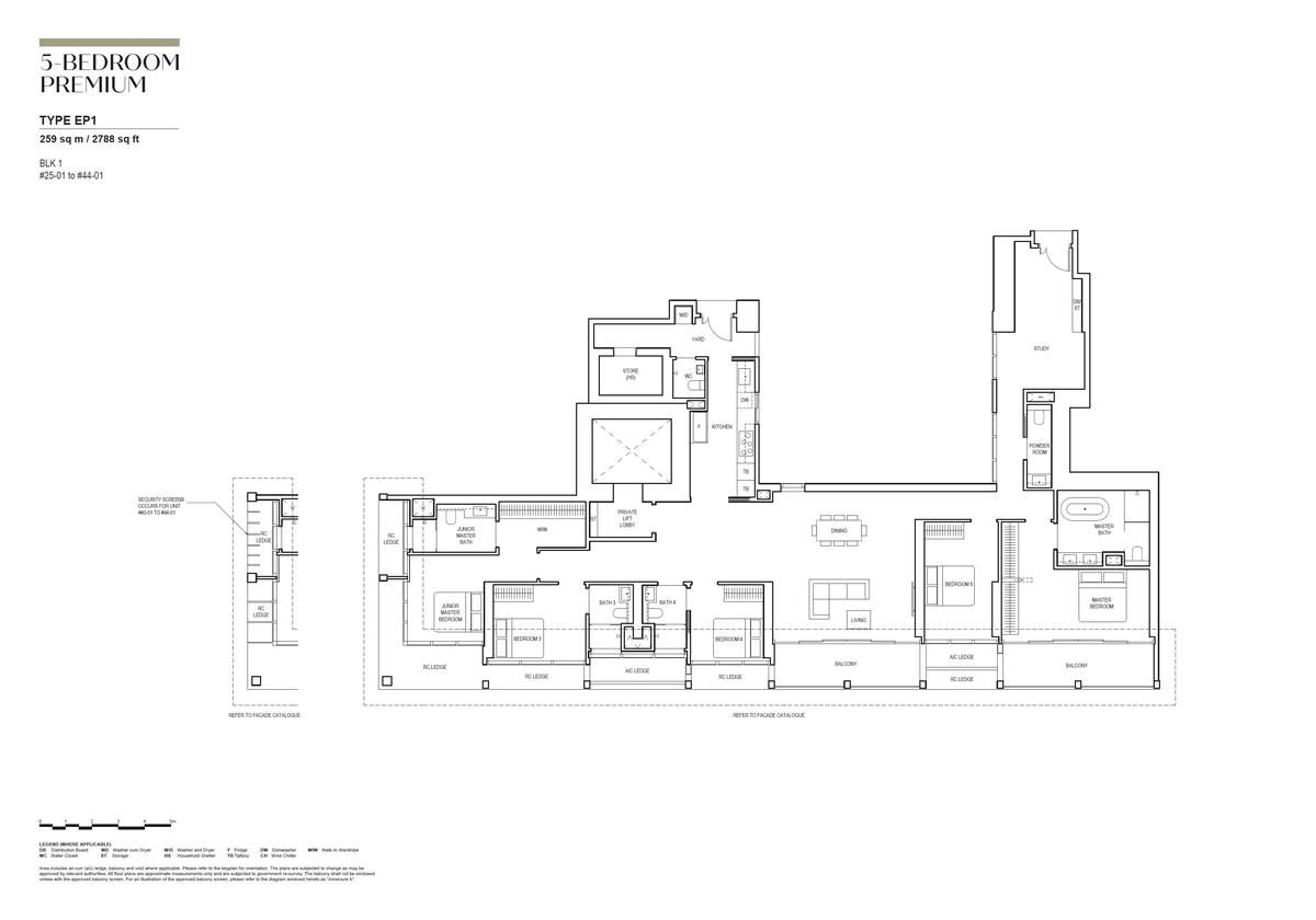Canninghill Piers 康宁河湾 EP1 floor plan