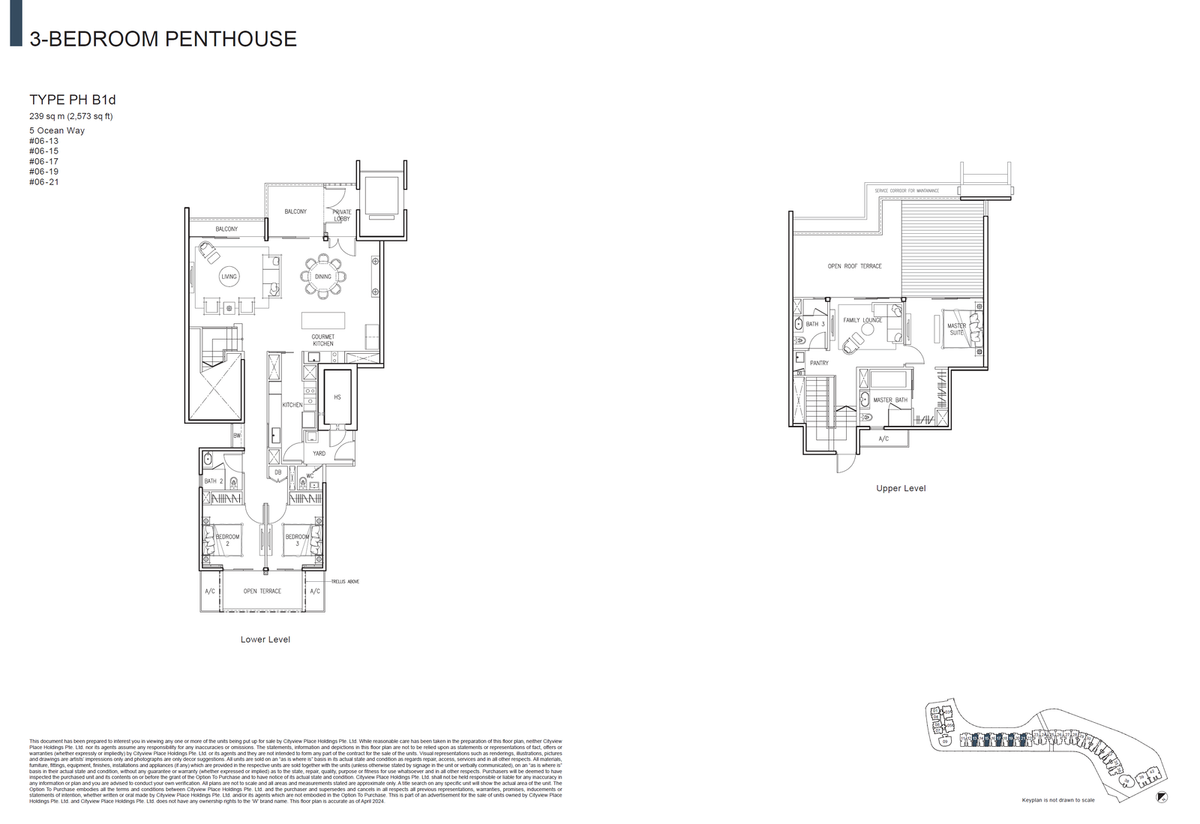 The Residences At W Singapore Sentosa Cove PH B1d floor plan