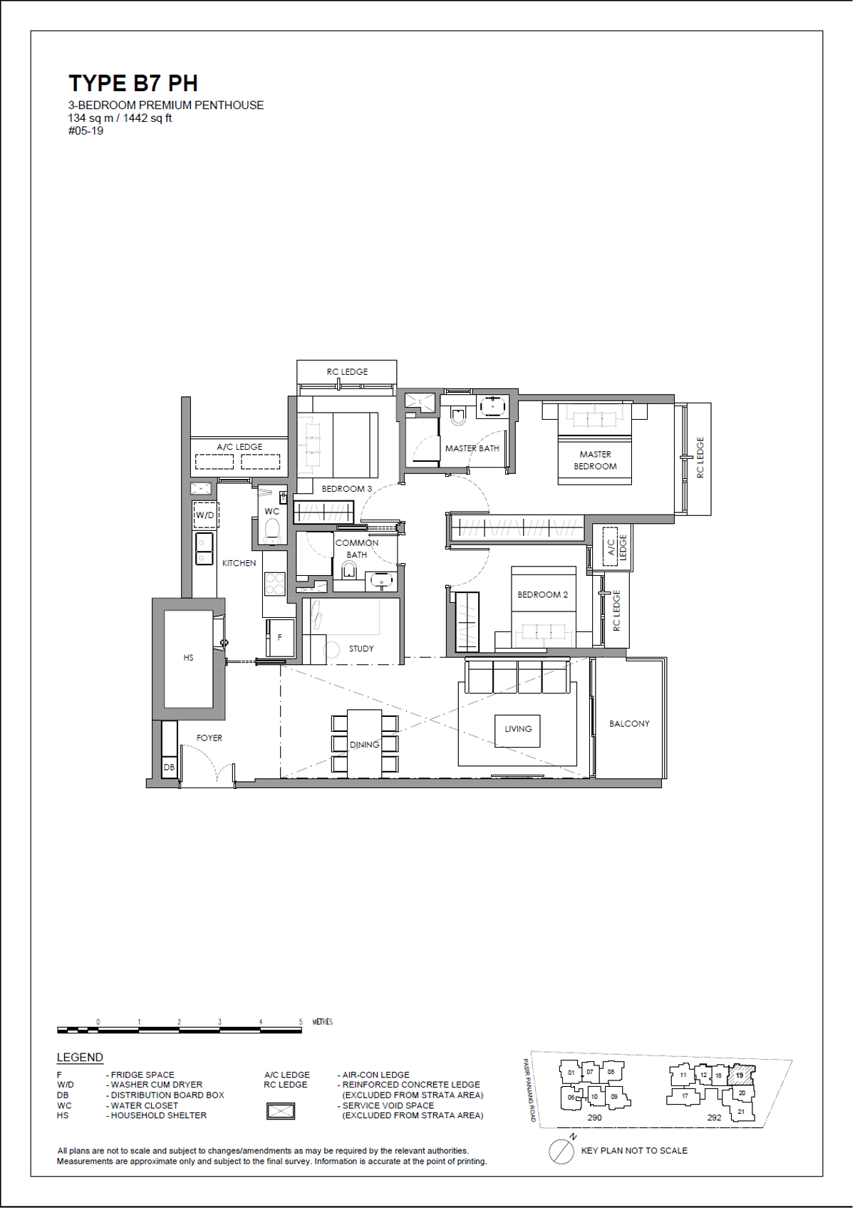 The Hillshore 锦绣山庄 B7 PH floor plan