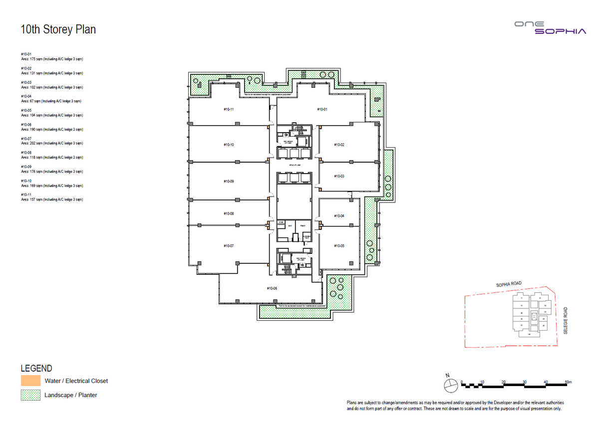 One Sophia 10th Storey Plan floor plan