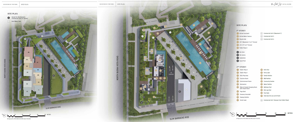 Blossoms By The Park site plan