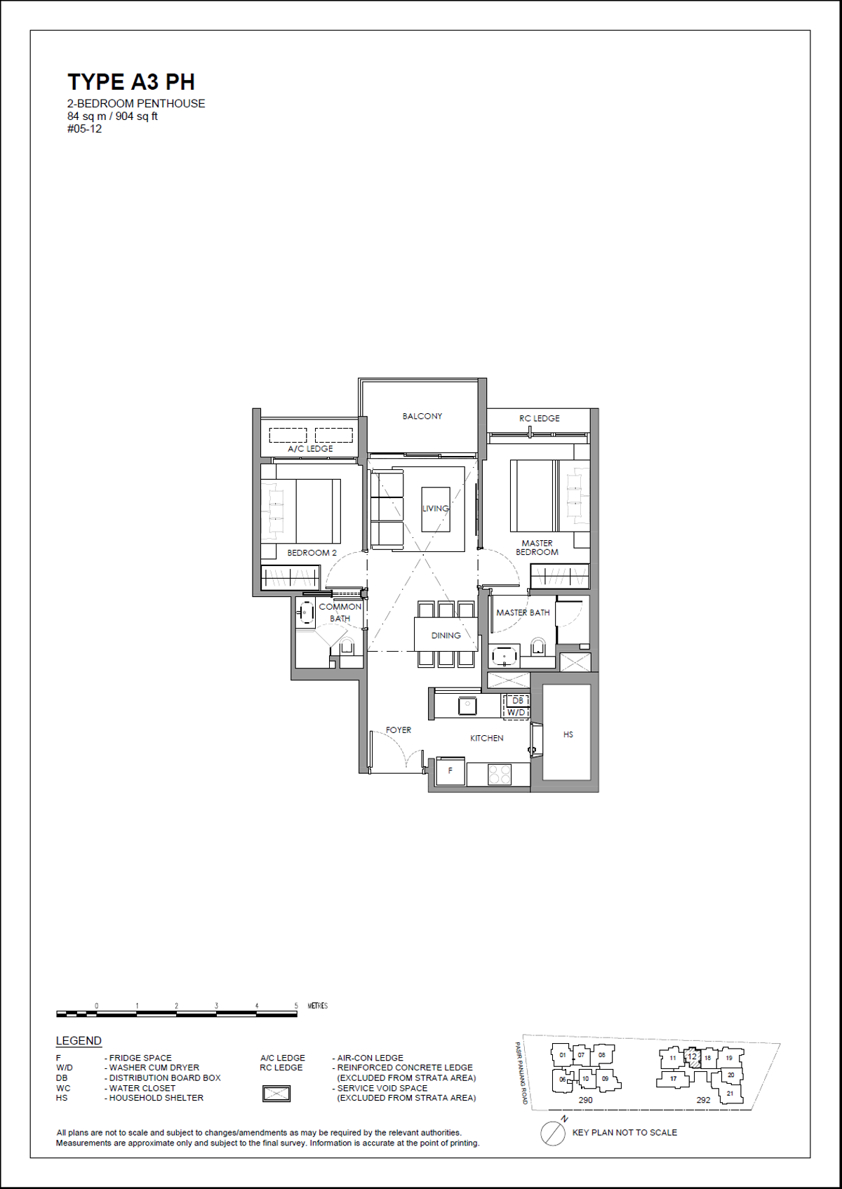 The Hillshore 锦绣山庄 A3 PH floor plan