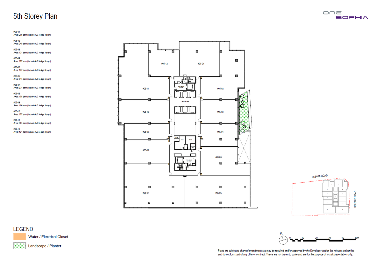One Sophia 5th Storey Plan floor plan