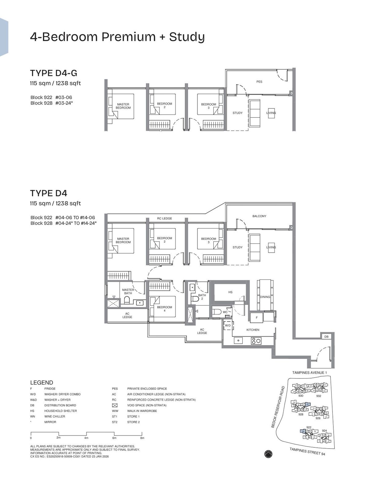 Pinery Residences D4 floor plan