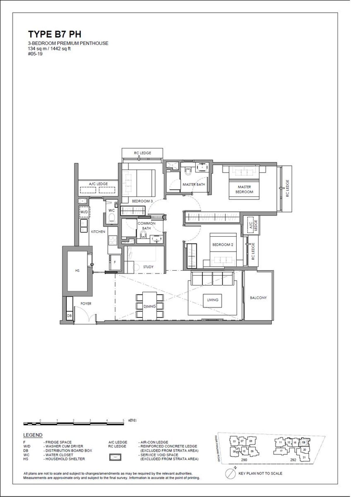 The Hillshore 锦绣山庄 B7 PH floor plan