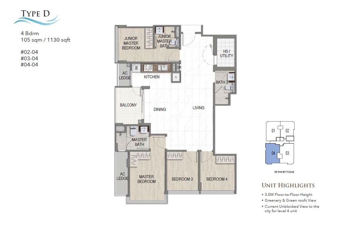 K Suites Type D floor plan