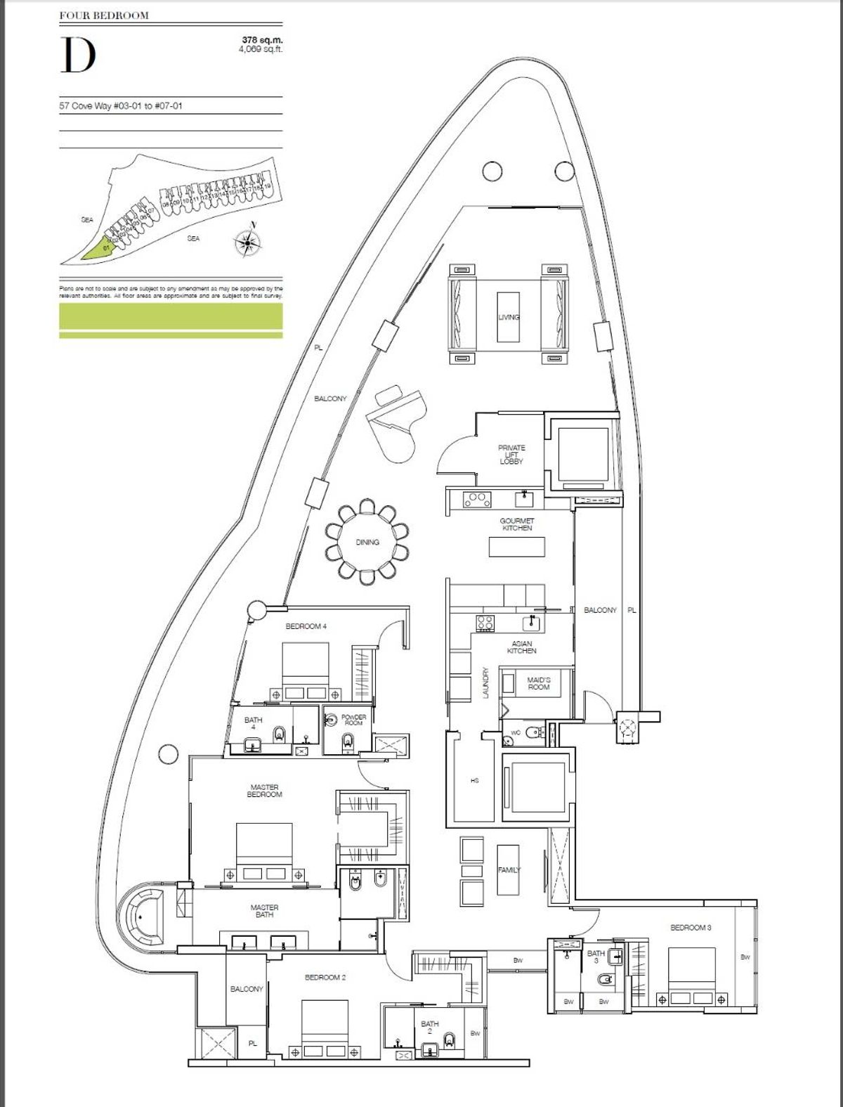 Seascape 涛源湾 D floor plan