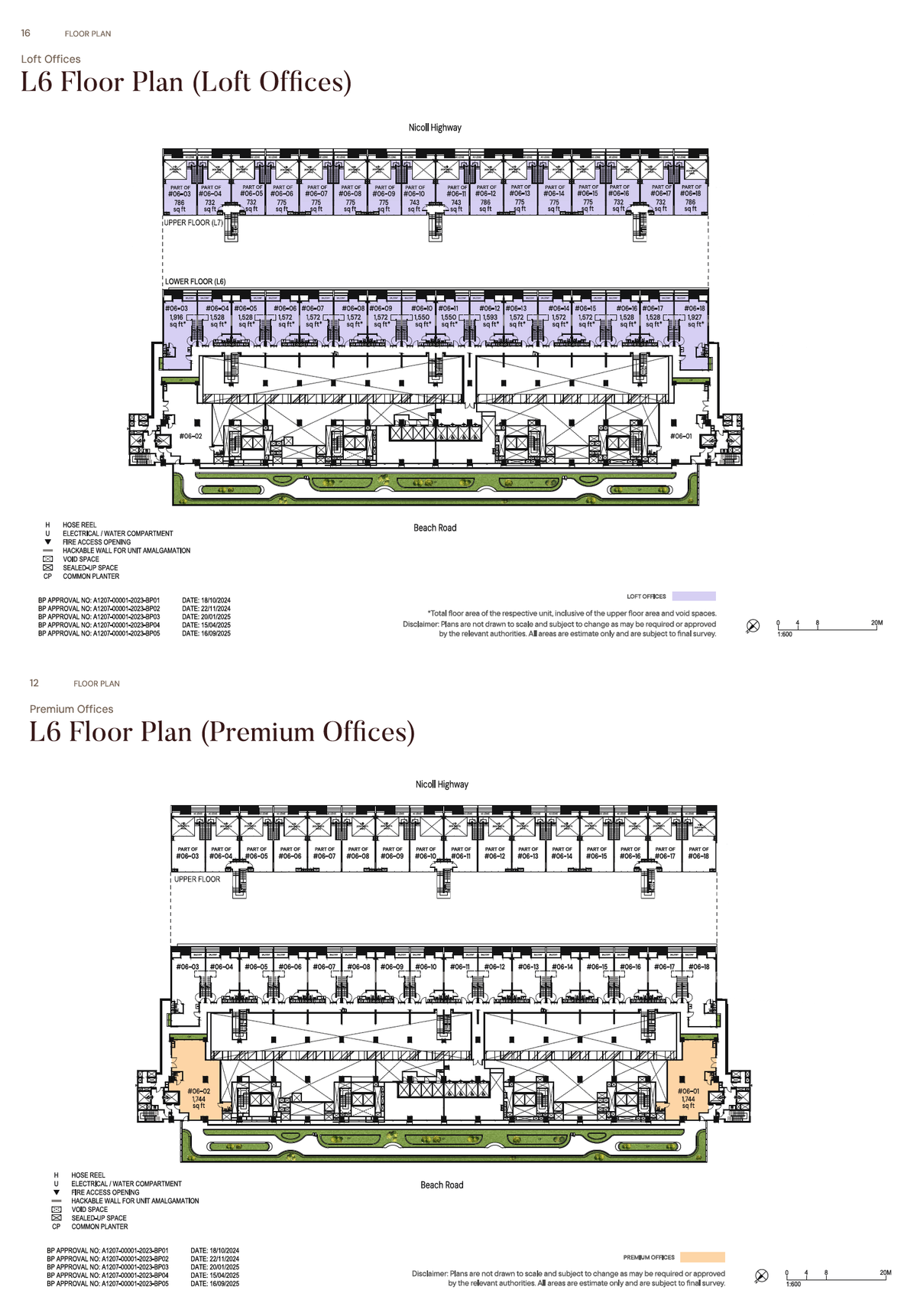 The Golden Mile 6th Storey Plan floor plan