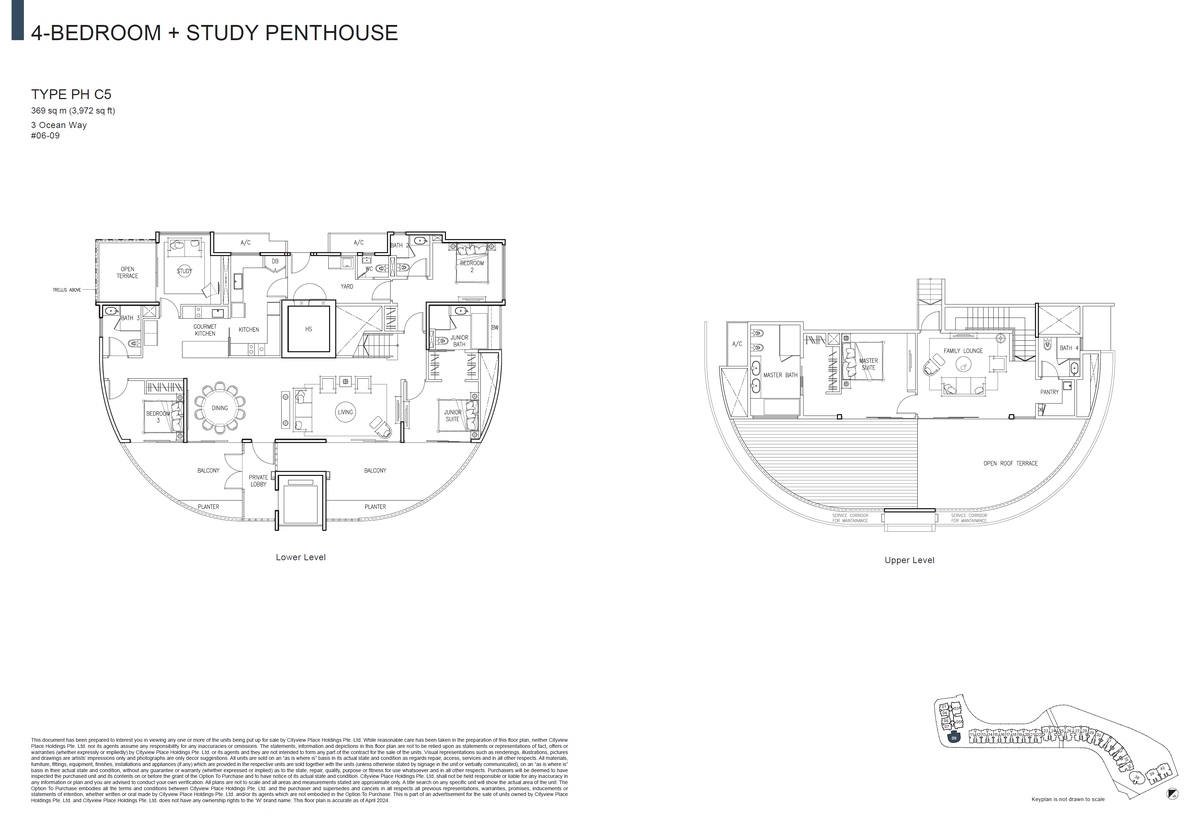 The Residences At W Singapore Sentosa Cove PH C5 floor plan