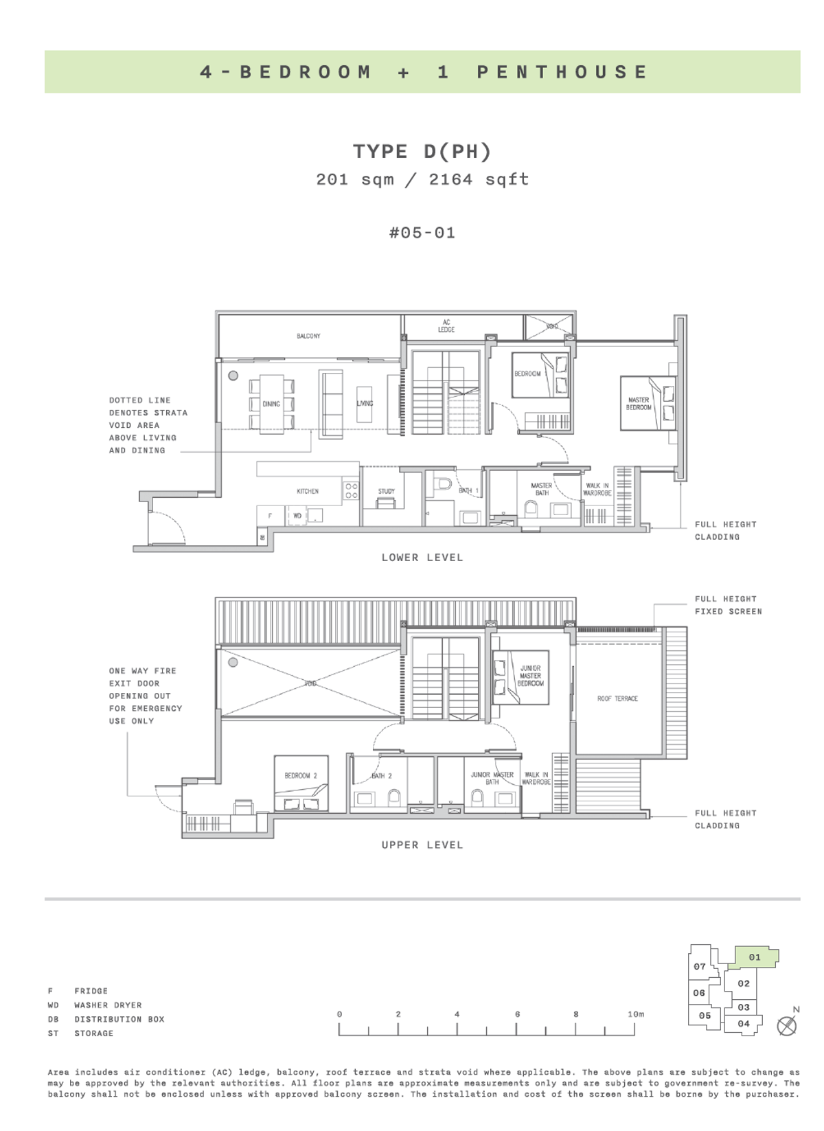 Claydence D(PH) floor plan