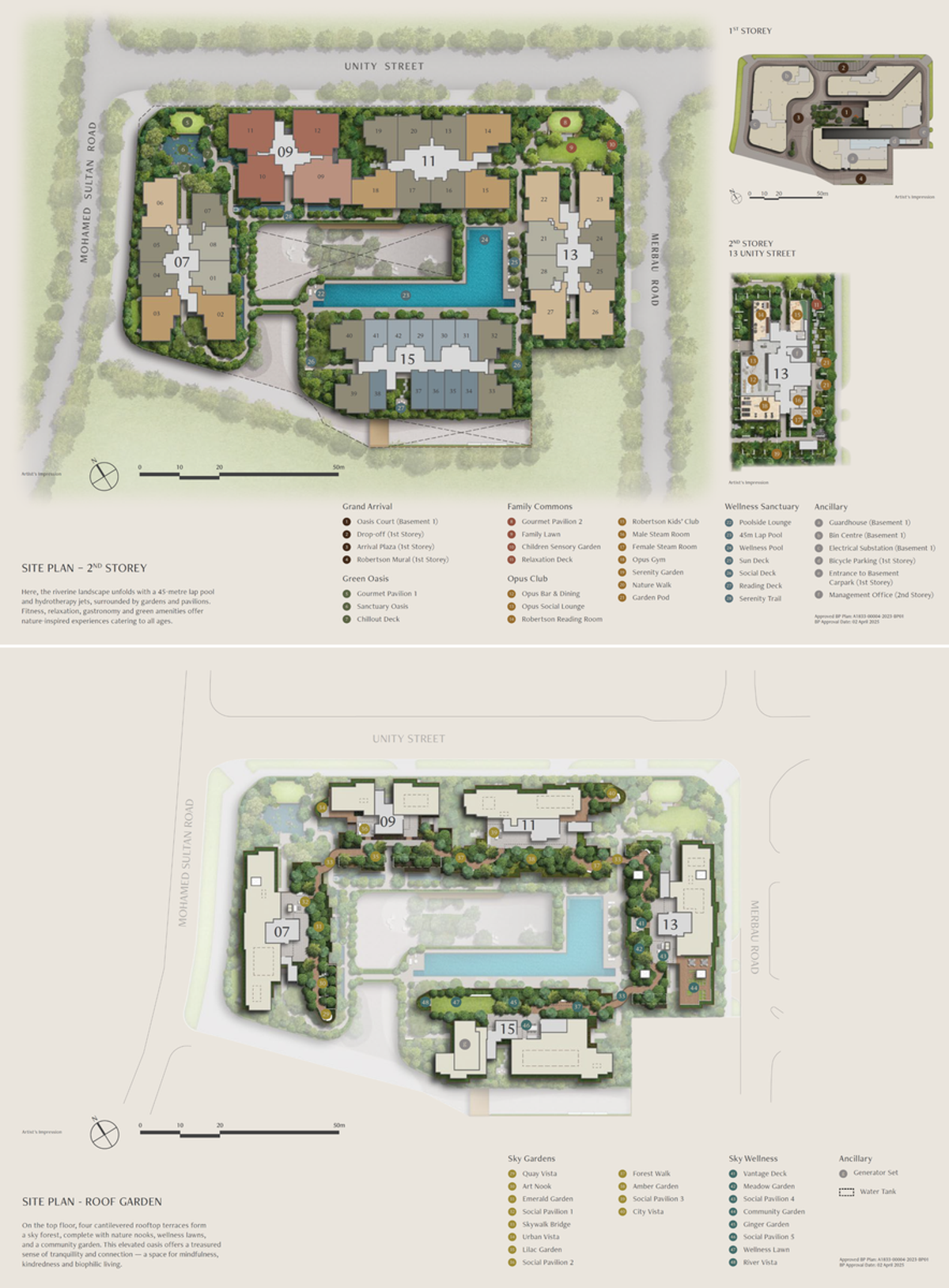 The Robertson Opus site plan