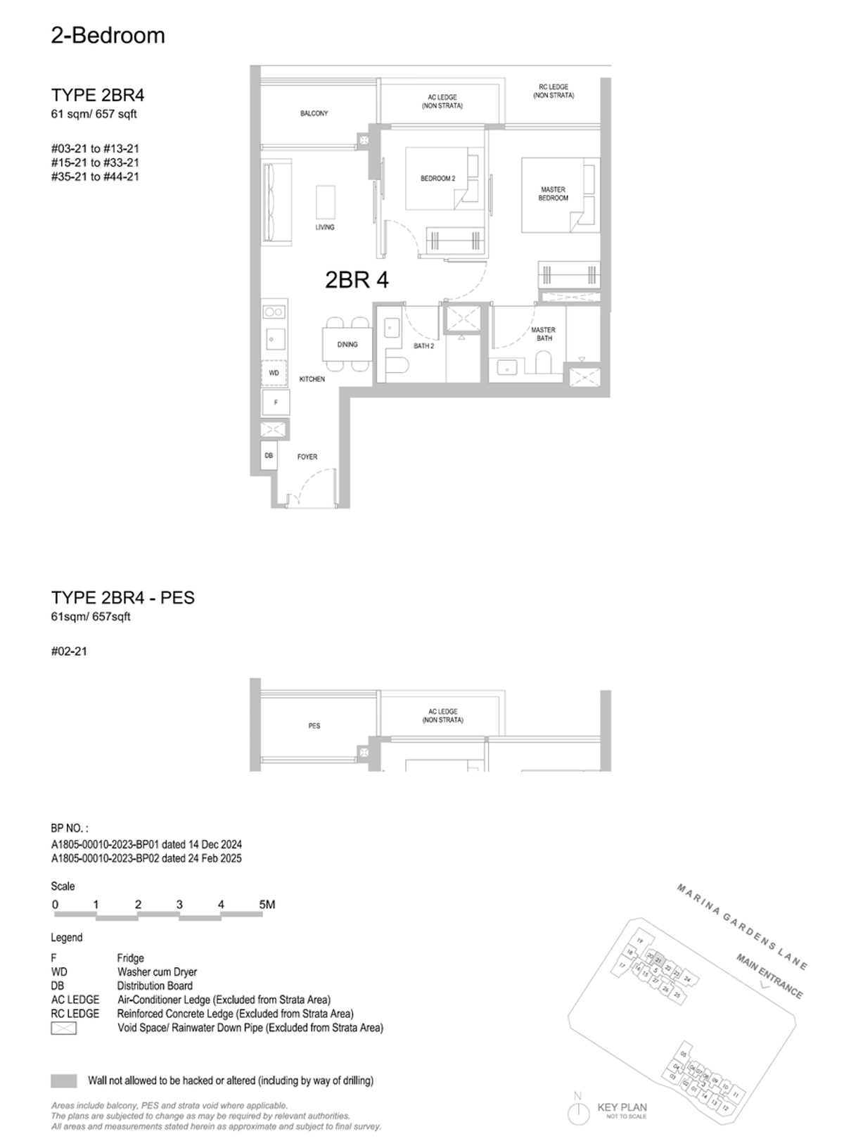 One Marina Gardens 2BR4 floor plan