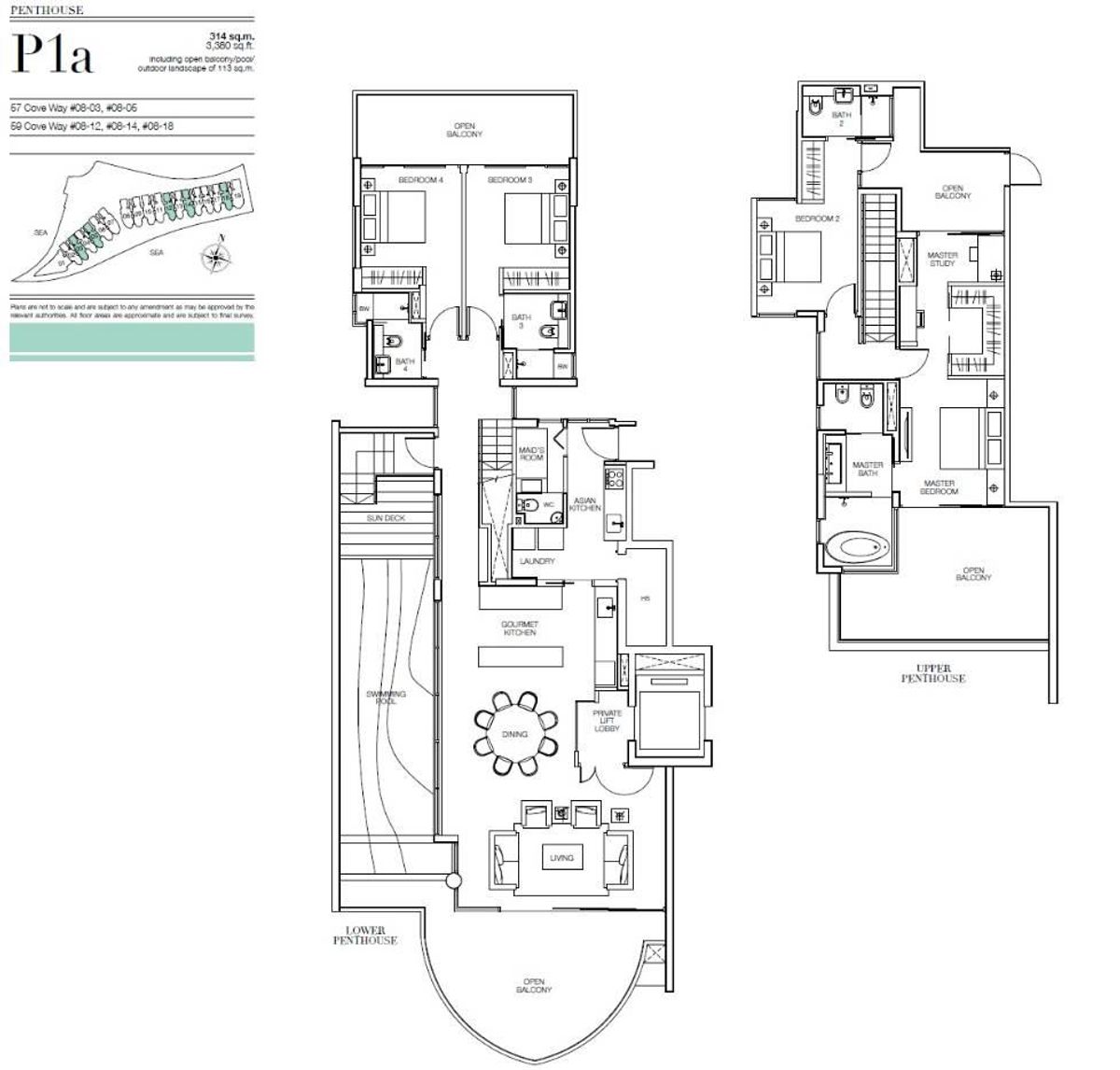 Seascape 涛源湾 P1a floor plan