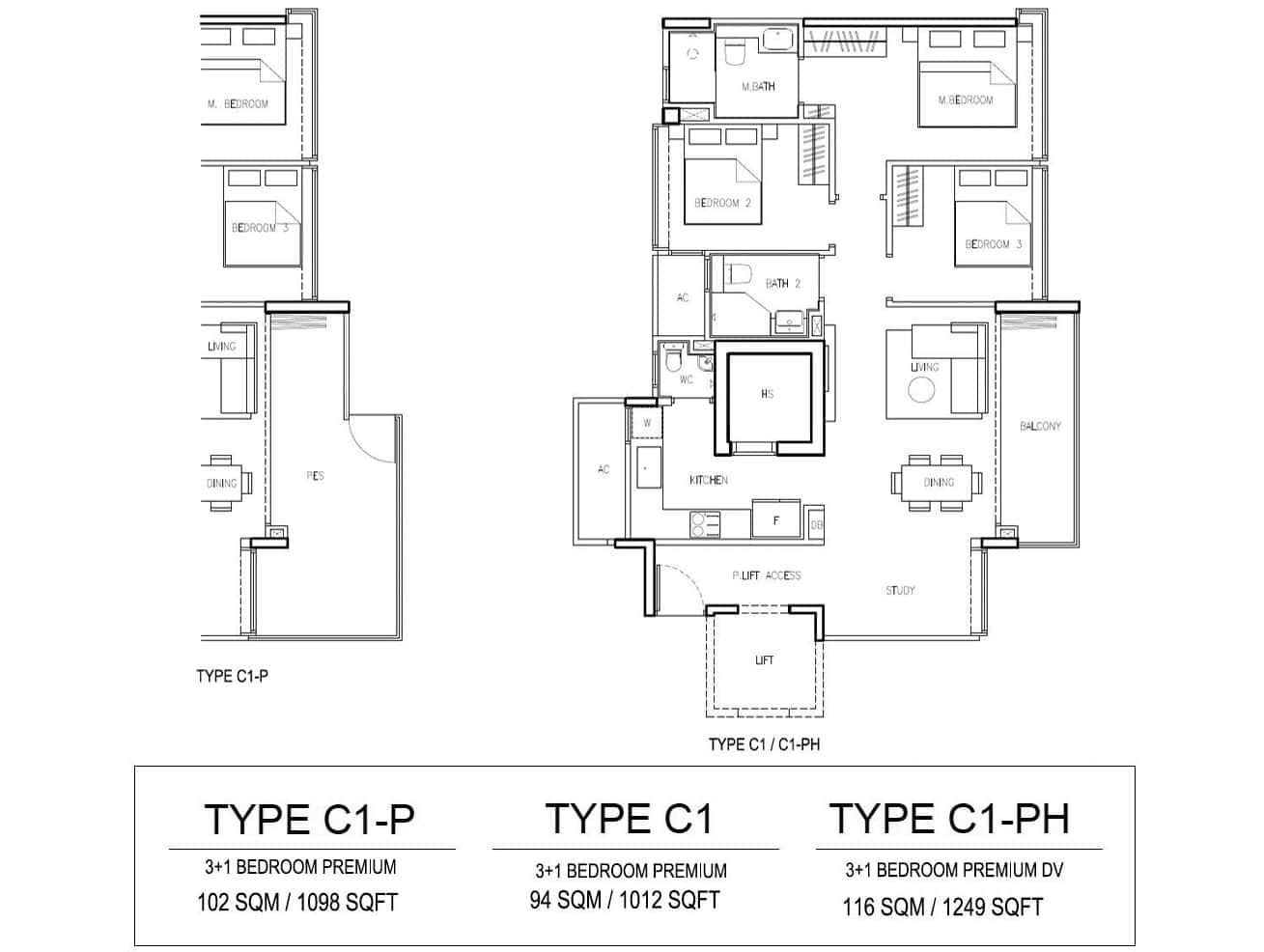 3+1 BEDROOM PREMIUM TYPE C1
