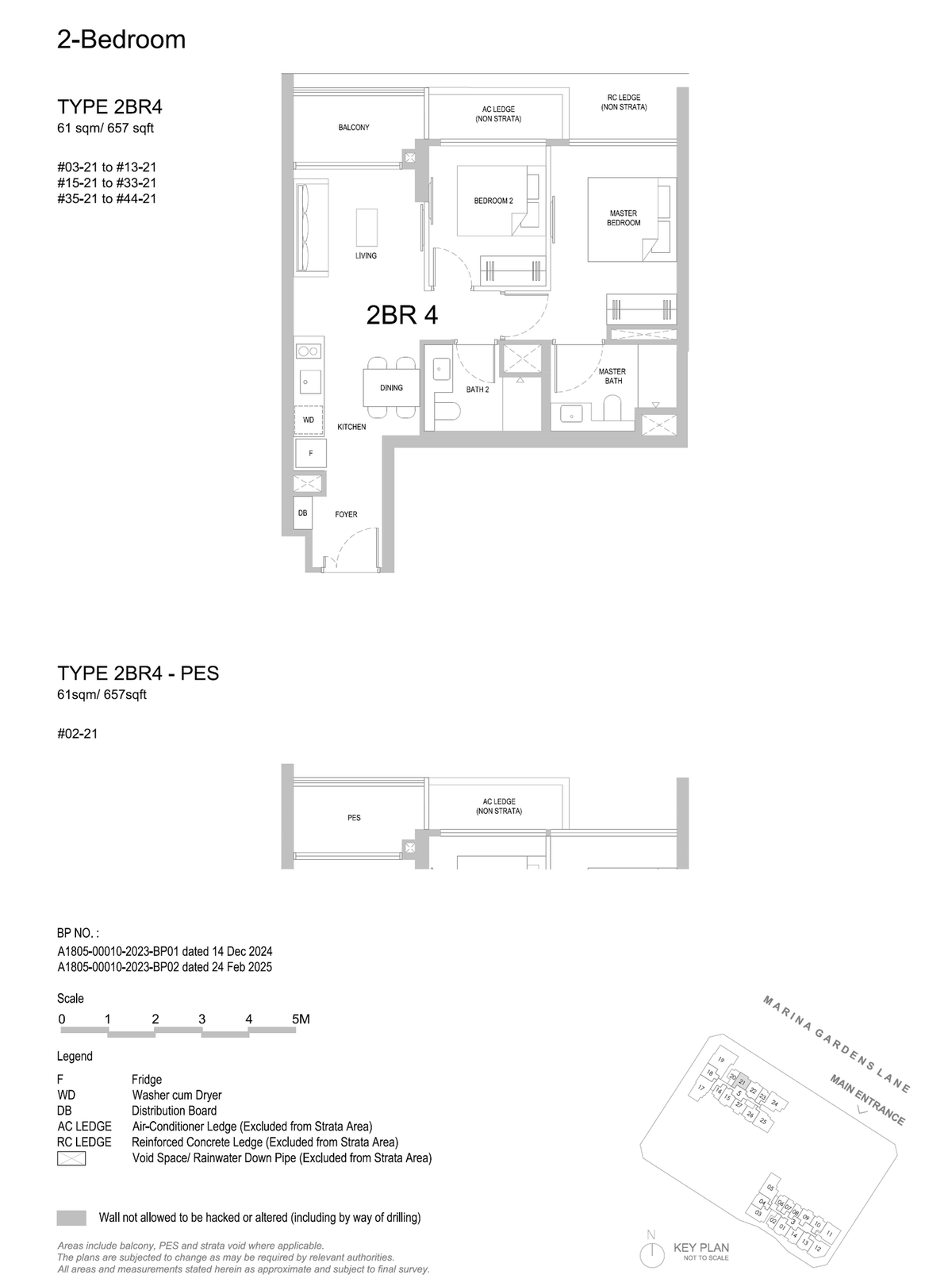 One Marina Gardens 2BR4 floor plan