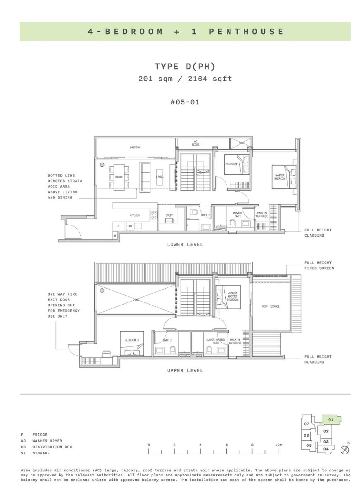 Claydence D(PH) floor plan