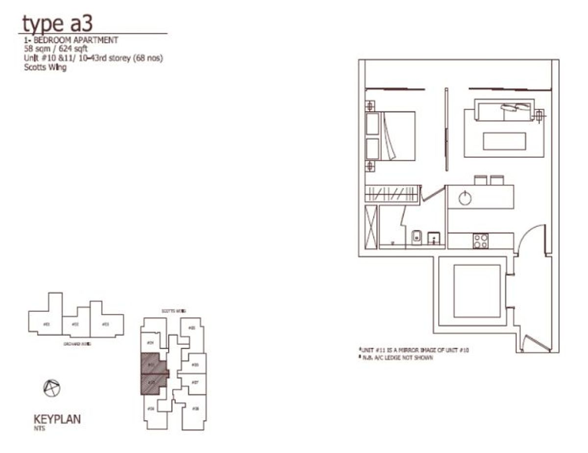 Scotts Square A3 floor plan