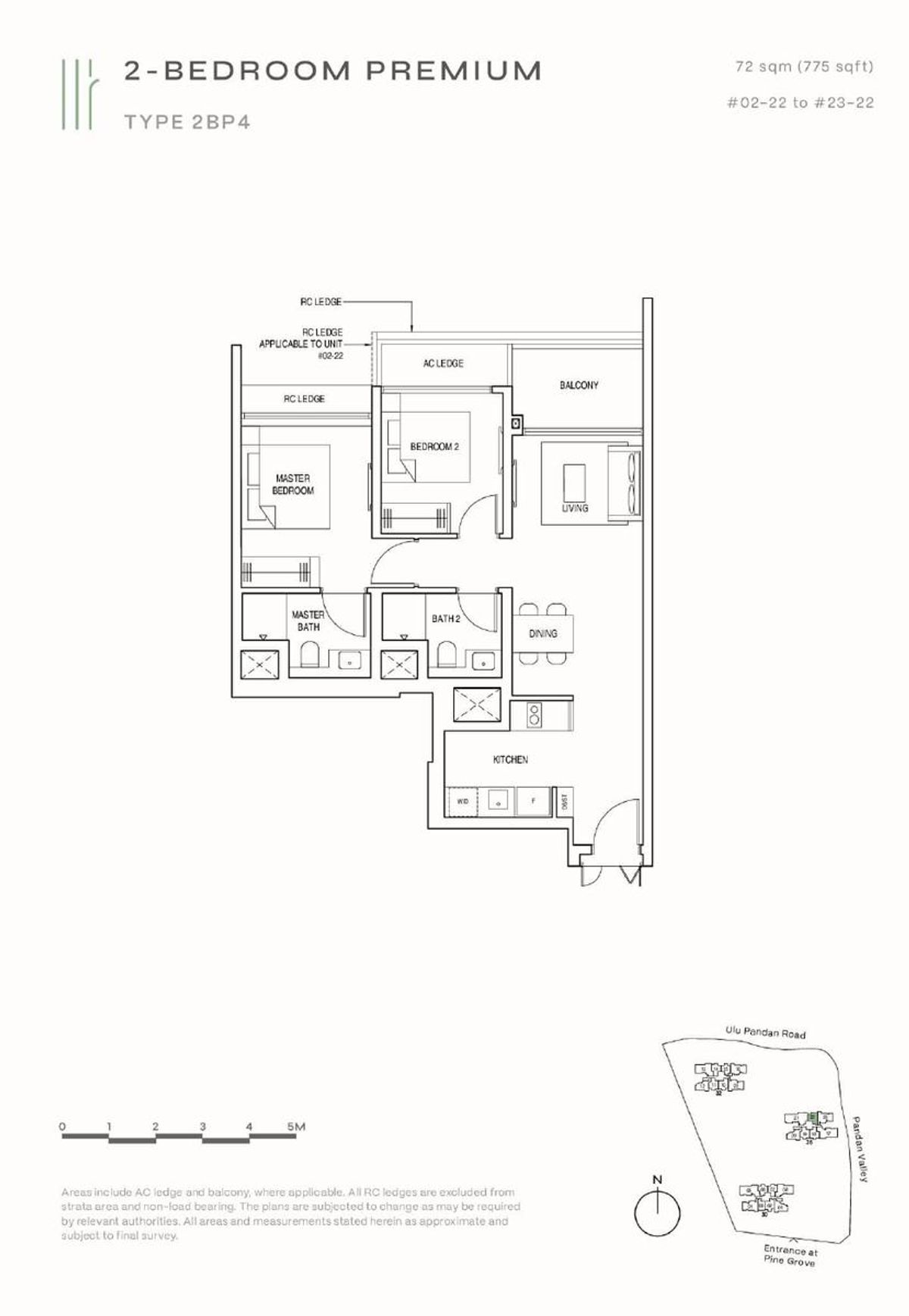 Pinetree Hill 松岩轩 2BP4 floor plan