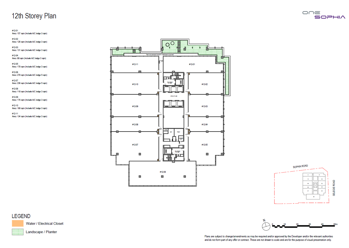 One Sophia 12th Storey Plan floor plan