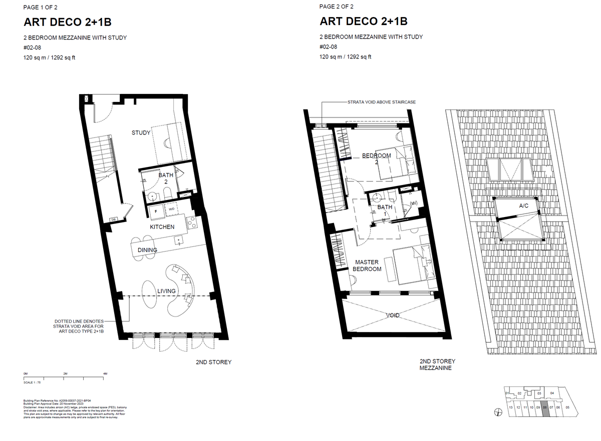 Atlassia ART DECO 2+1B floor plan