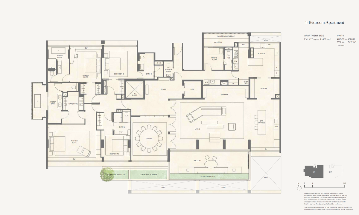 21 Anderson 4BR floor plan