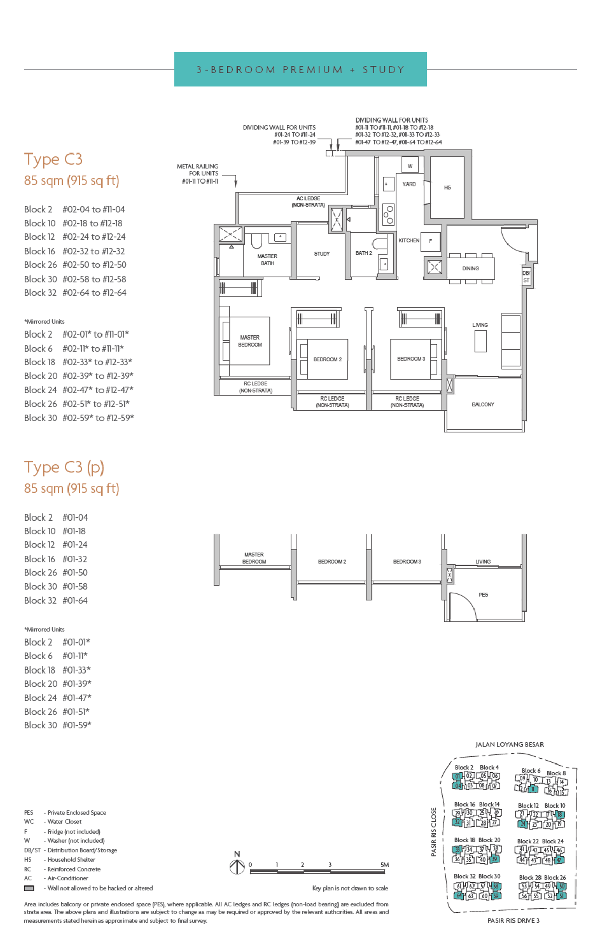 Coastal Cabana C3(p) floor plan