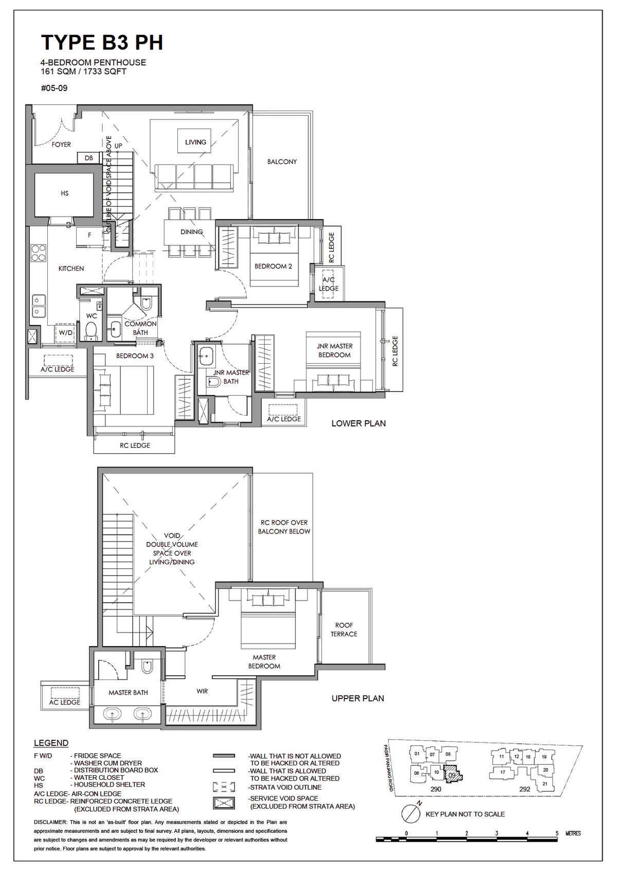 The Hillshore 锦绣山庄 B3 PH floor plan