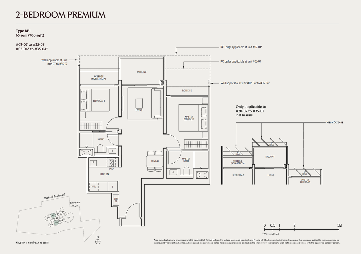 UPPERHOUSE at Orchard Boulevard BP1 floor plan