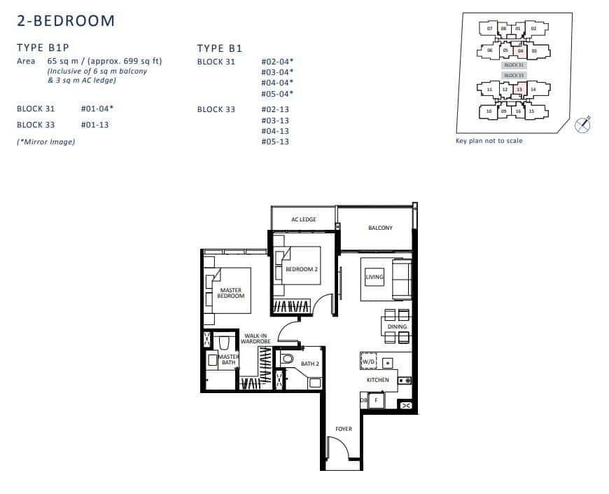2-BEDROOM TYPE B1P