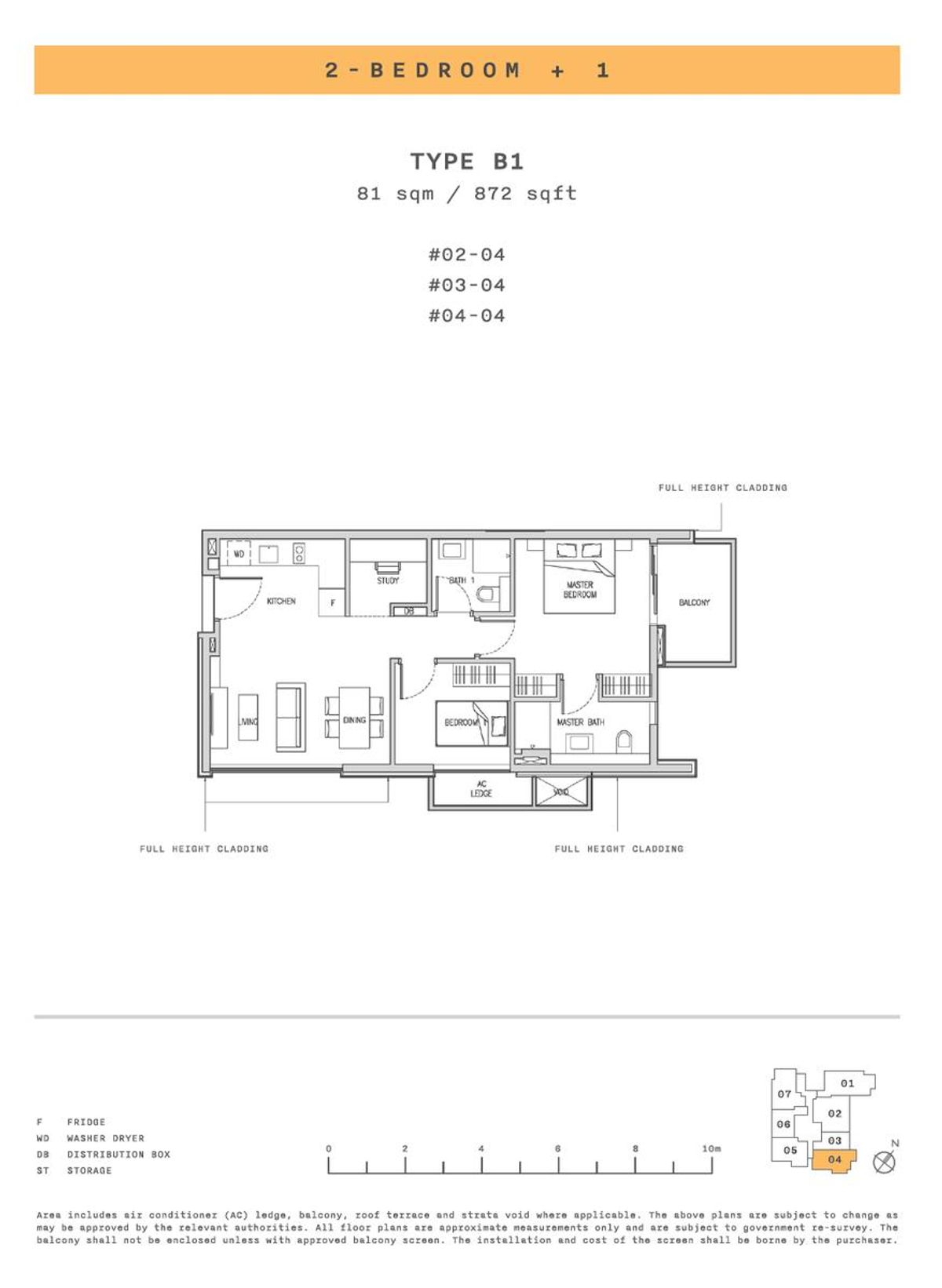 Claydence B1 floor plan