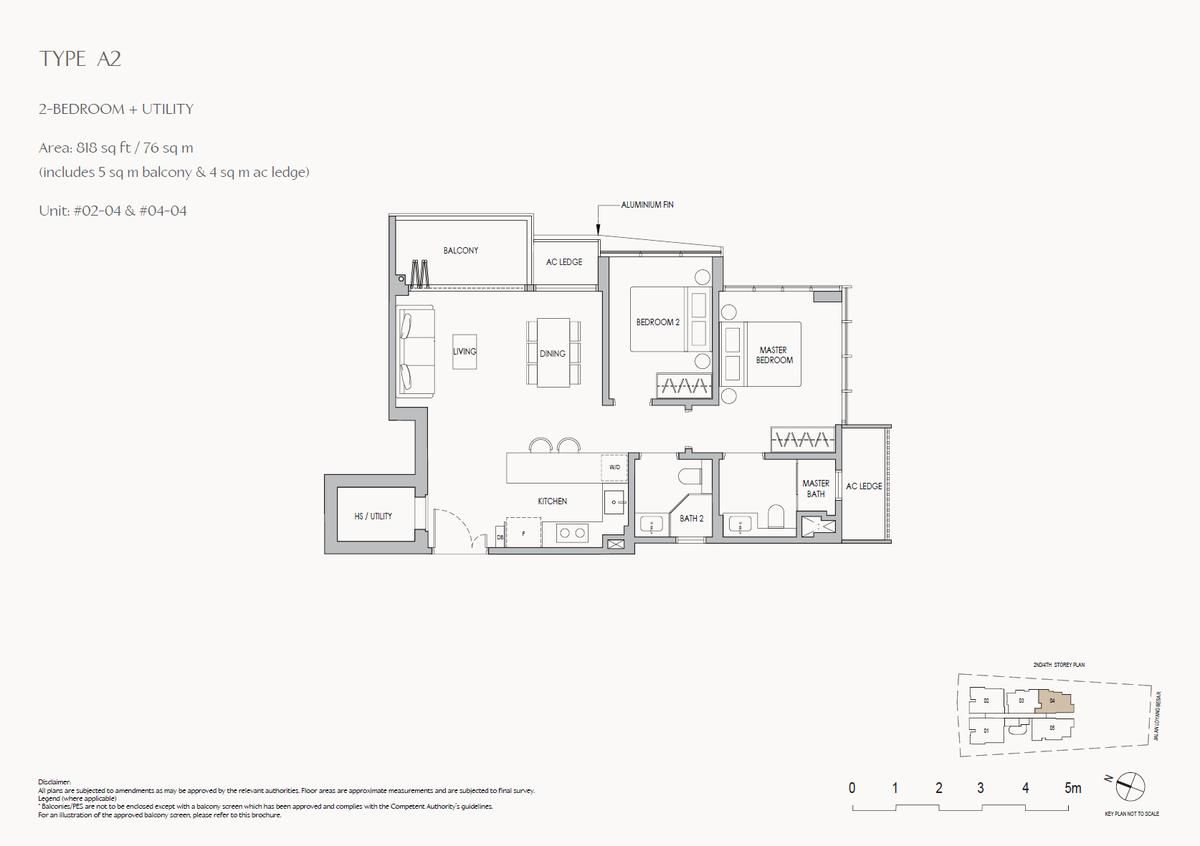 The Shorefront A2 floor plan