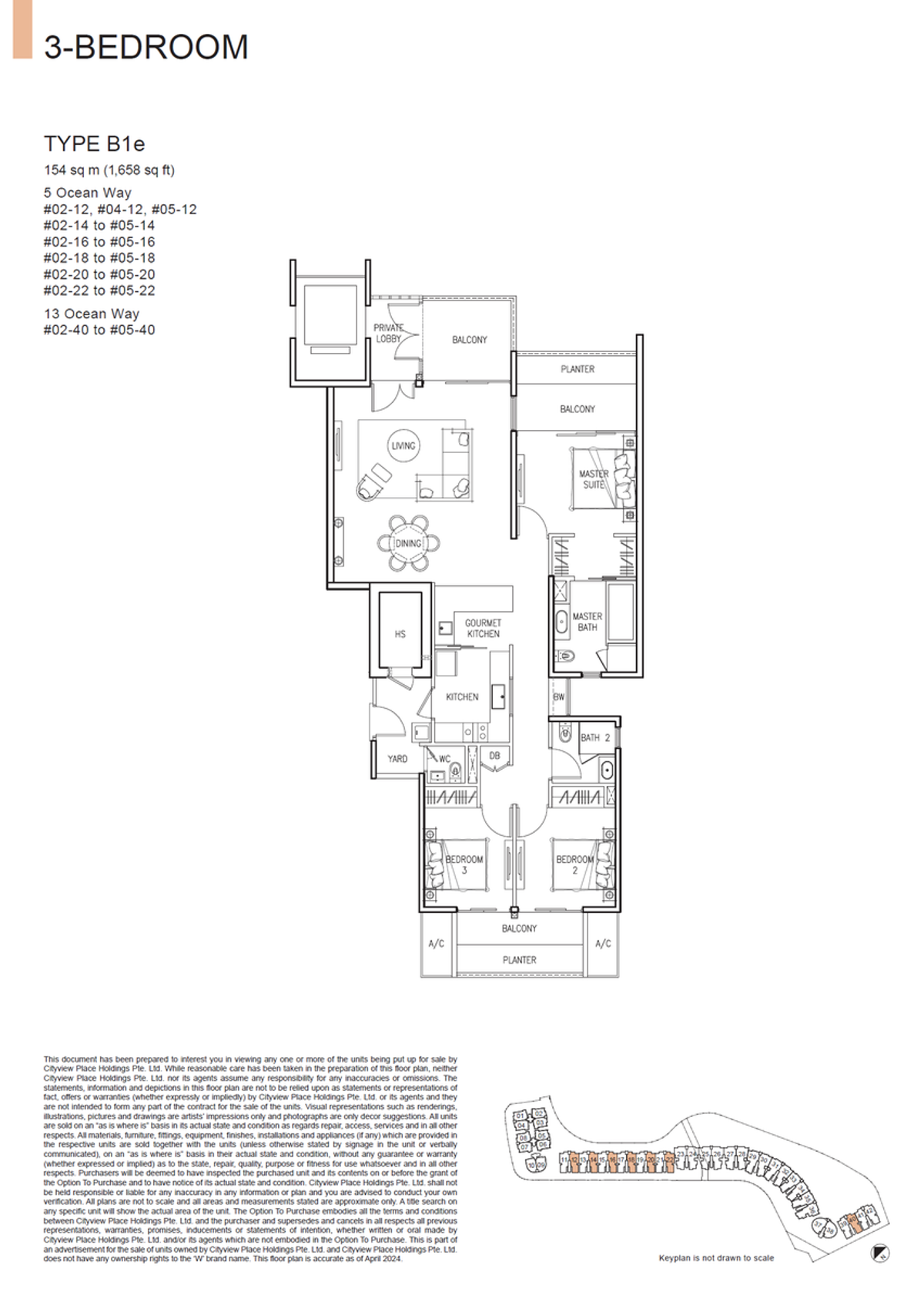 The Residences At W Singapore Sentosa Cove B1e floor plan