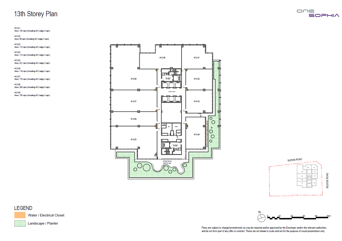 One Sophia 13th Storey Plan floor plan