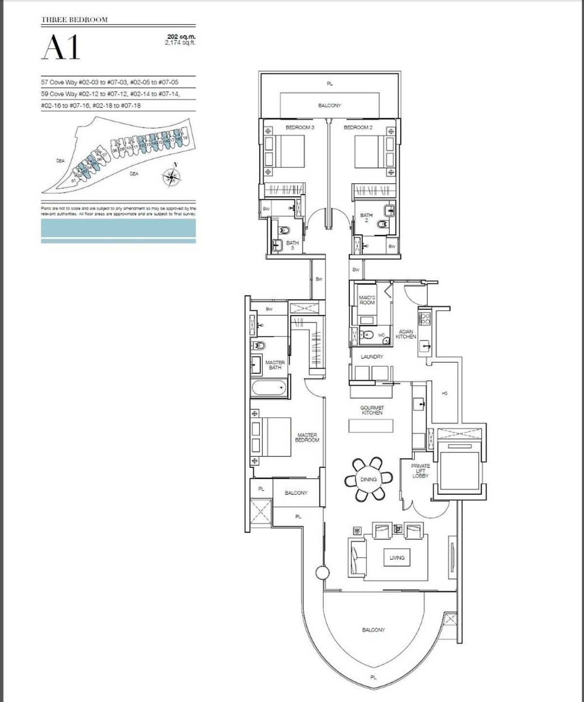 Seascape 涛源湾 A1 floor plan