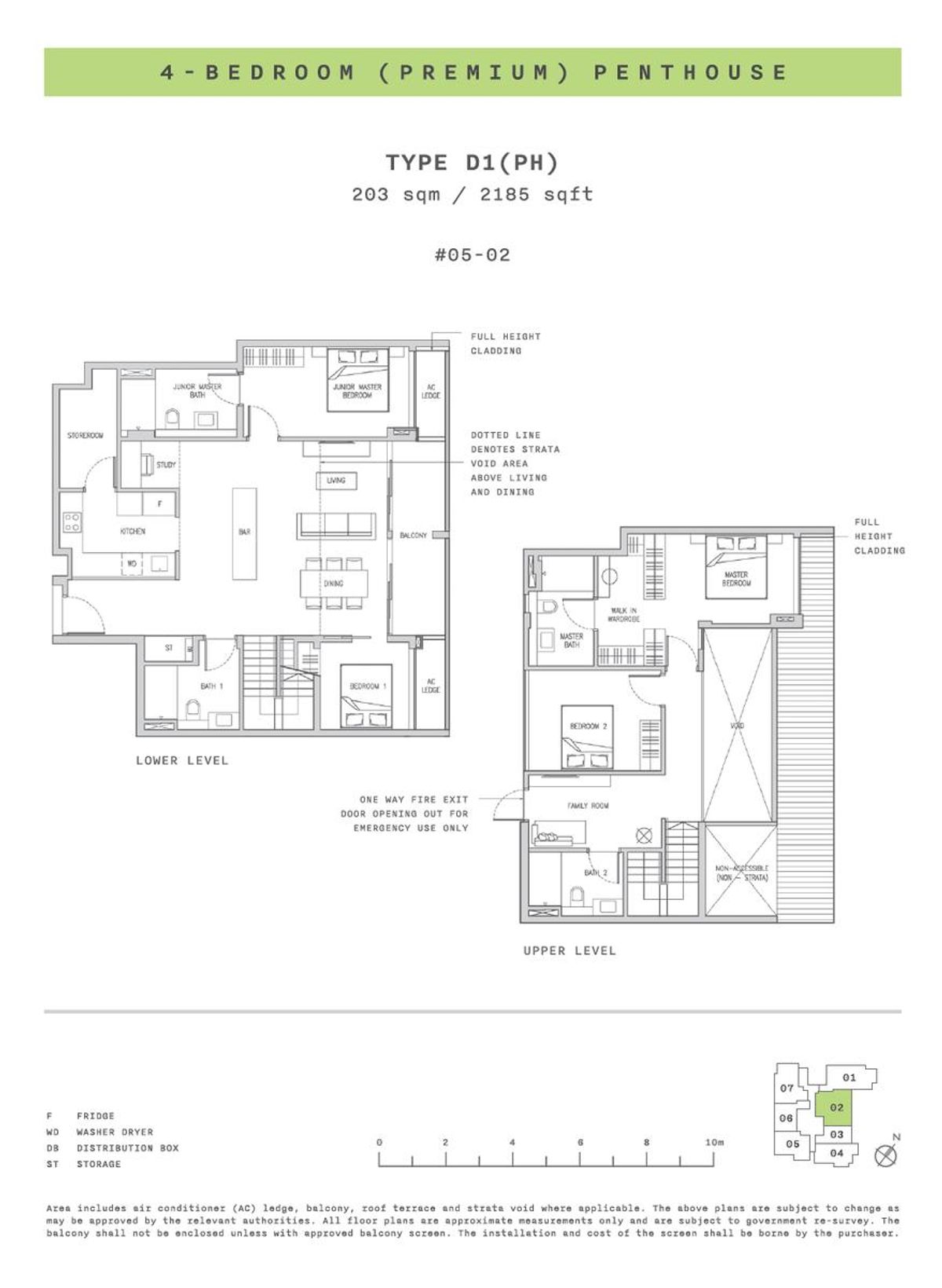 Claydence D1(PH) floor plan