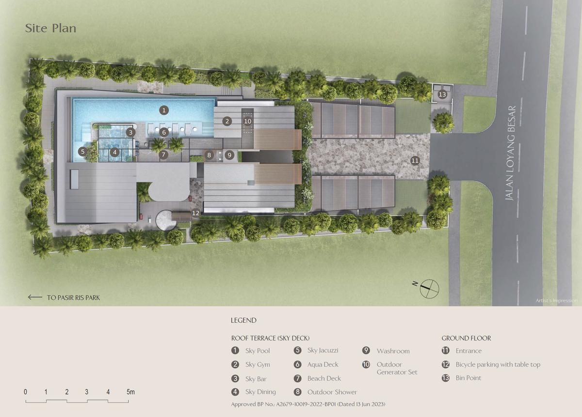 The Shorefront site plan