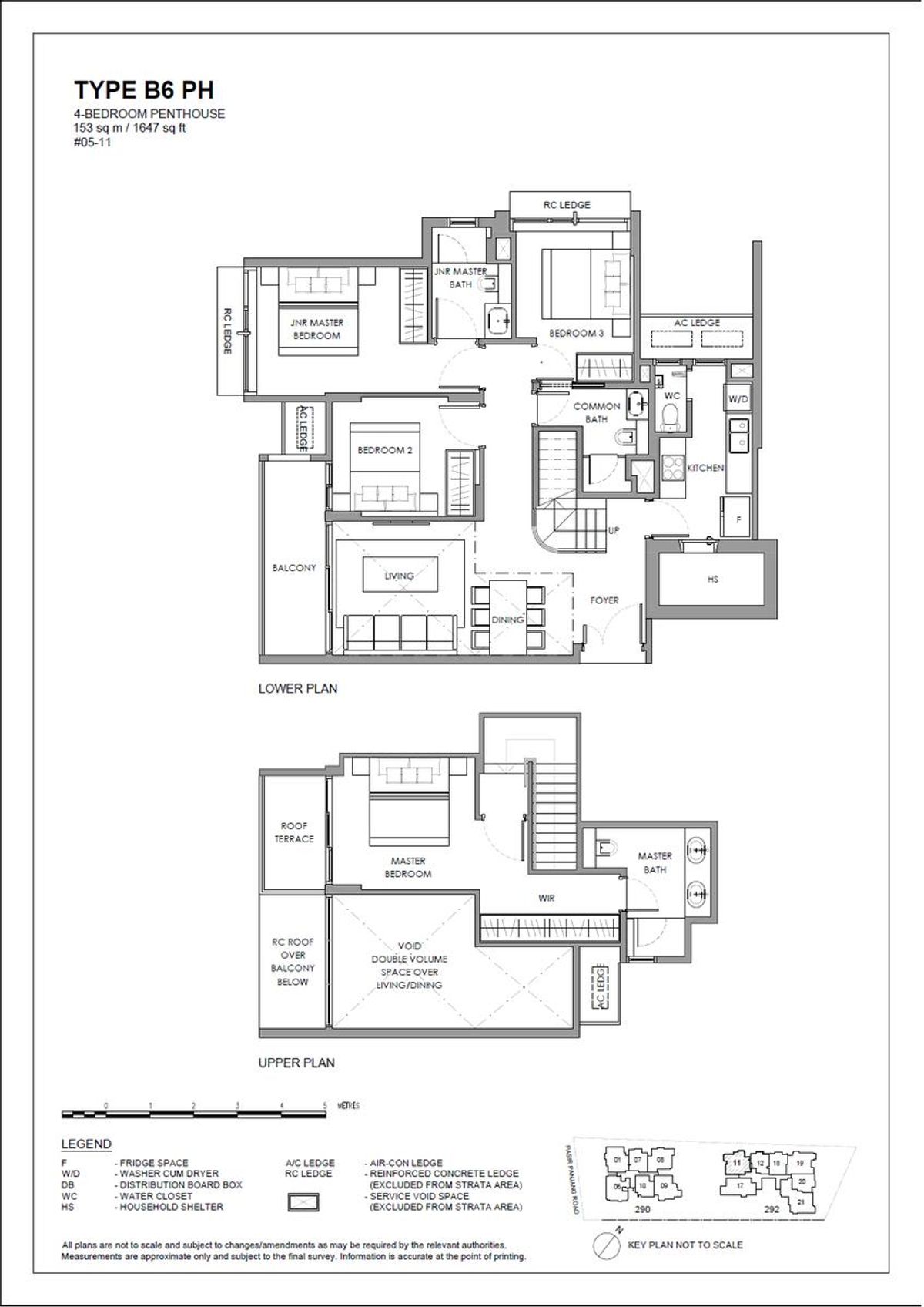 The Hillshore 锦绣山庄 B6 PH floor plan