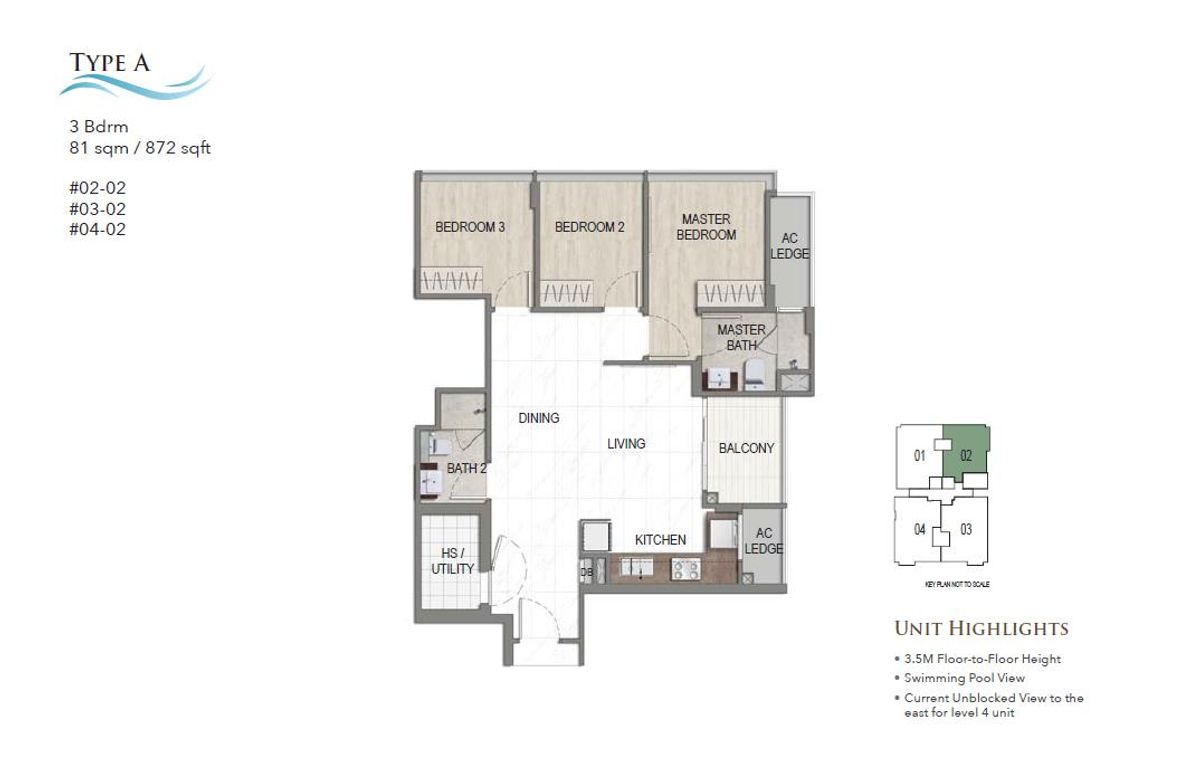 K Suites Type A floor plan